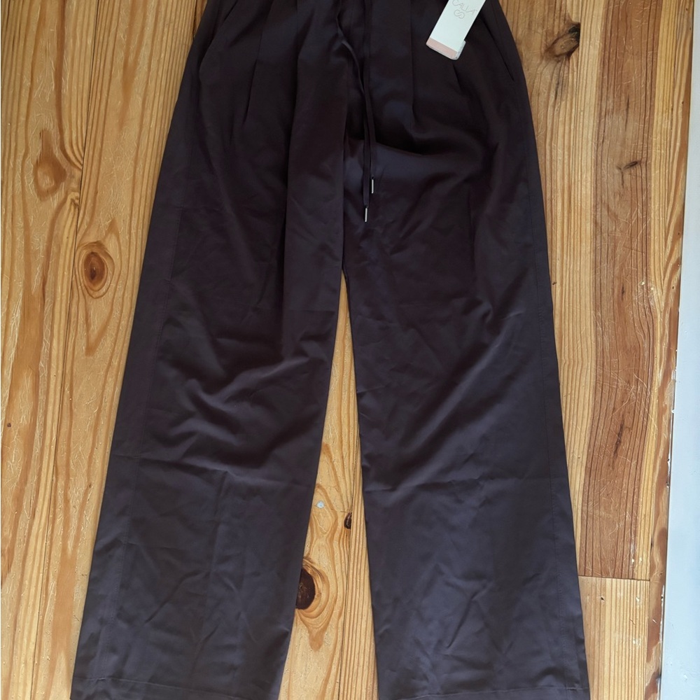 Wide Leg Brown Pants